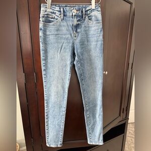 Express Light Blue Women's Flexx Hyper Stretch Jeggings, Small 0/2/4